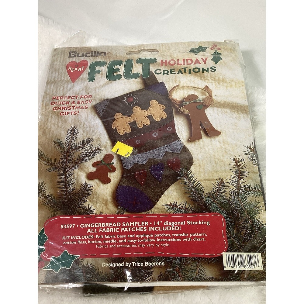 New Bucilla Heart Felt‎ Holiday Creations Stocking Kit Winter Wonderland  83610